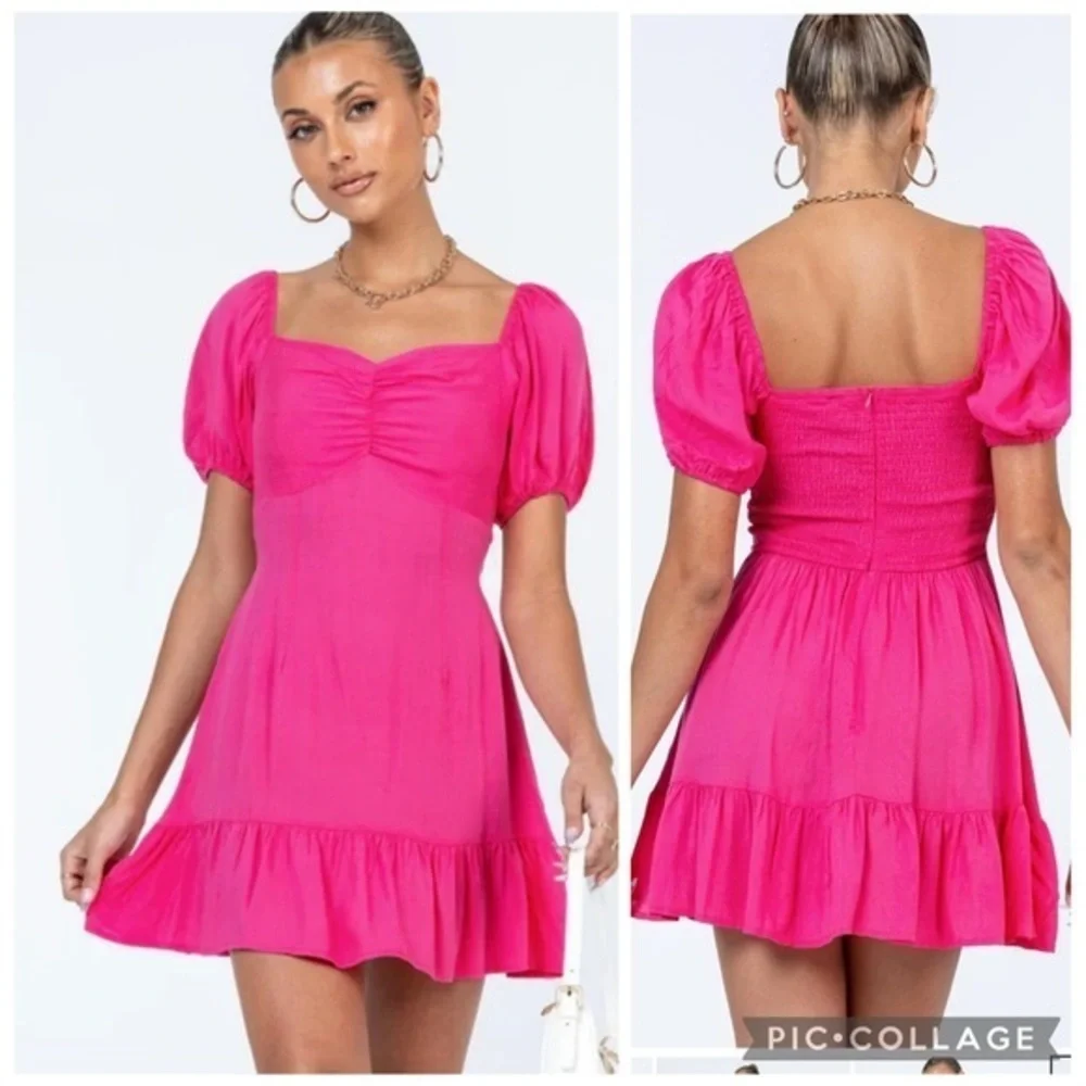 Princess Polly Someday Soon Mini Dress Pink size 6